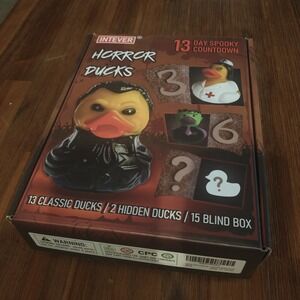Intecer Horror Ducos 13‎ Day Spooky Countdown Plus 2 Hidden Ducks NEW 15 Pieces